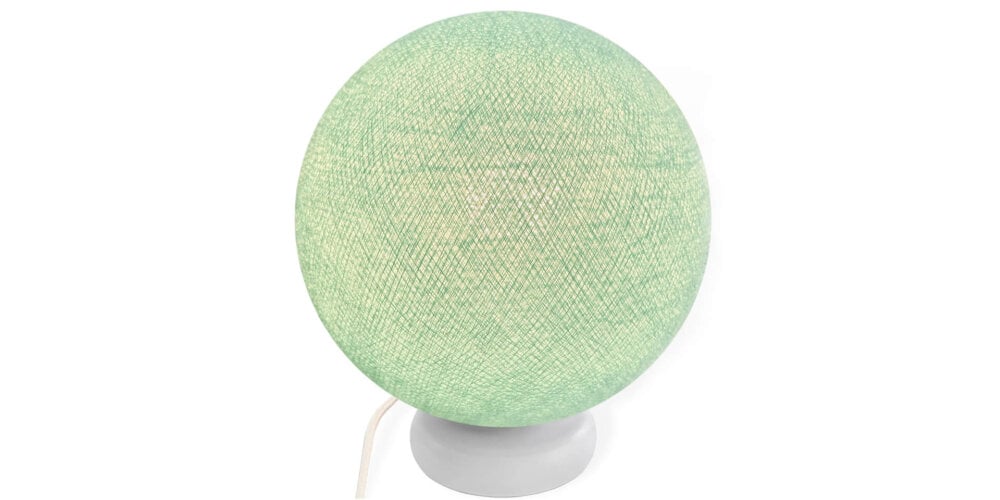 Tischlampe und Stehleuchte in Mint