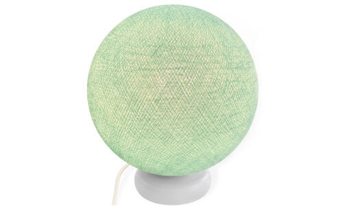 Tischlampe und Stehleuchte in Mint