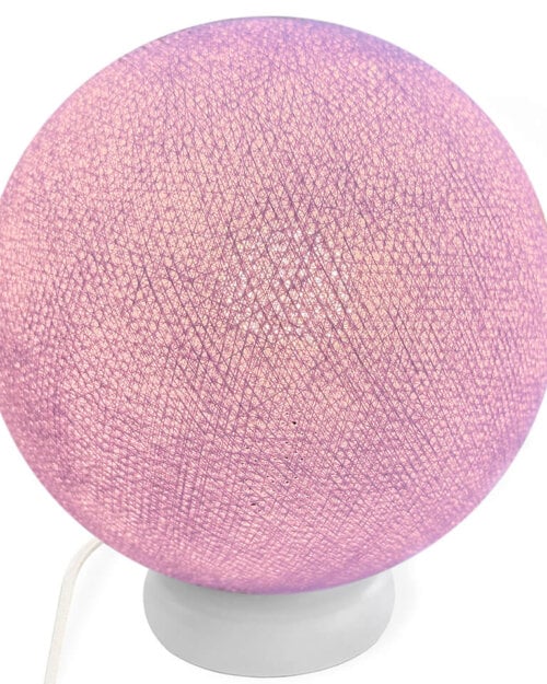 Tischlampe und Stehleuchte in Violett