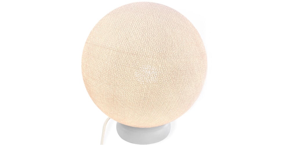LED Tischlampe und Stehleuchte in Weiß