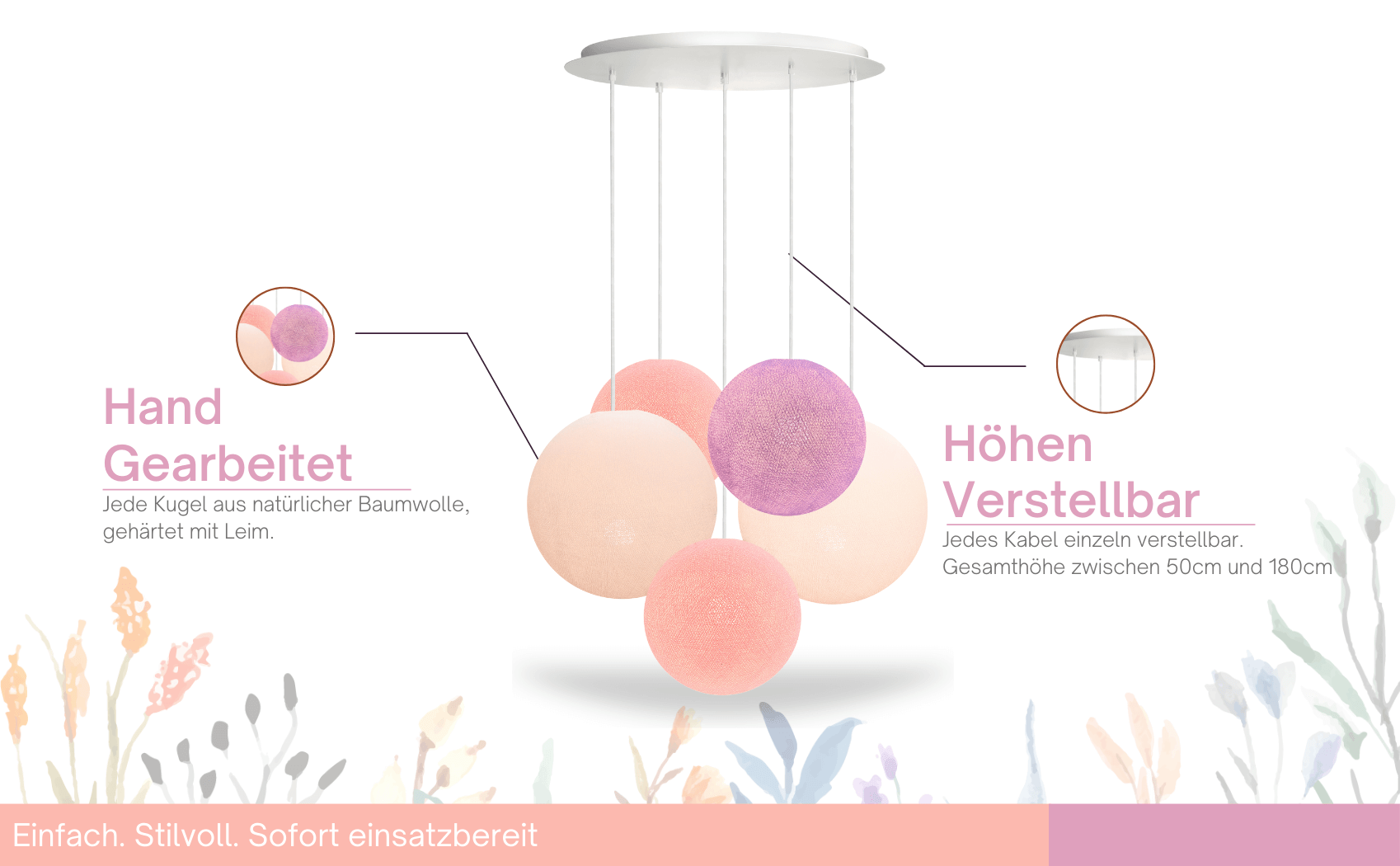 5-flammig-rosa-violett-handgearbeitet