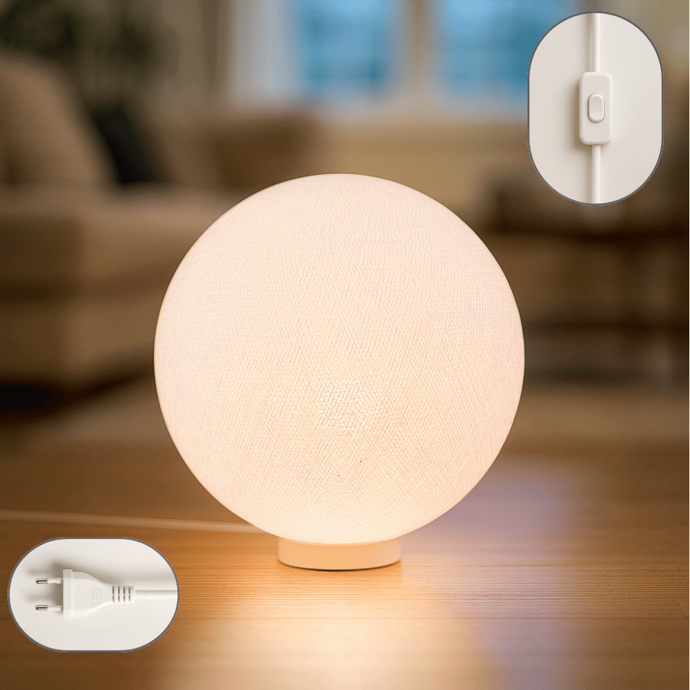 LED Lampe Leuchte Bodenlampe Bodenleuchte Weiss Creme Kinderzimmer Wohnzimmer Schlafzimmer Jugendzimmer Mädchen Kugel Kugellampe Schalter(2) Kopie Weiße LED Bodenlampe mit Kugel – ideal für Wohnzimmer, Schlafzimmer oder Kinderzimmer. Moderne Bodenleuchte für warmes Licht.