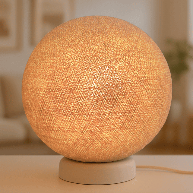 page-led-stehlampe-lampe-leuchte-stehleuchte-beige-braun-kugel-cotton-ball-wohnzimmer-schlafzimmer-weiss Beige braune Kugel Lampe – moderne LED Tischleuchte für Wohnzimmer und Schlafzimmer